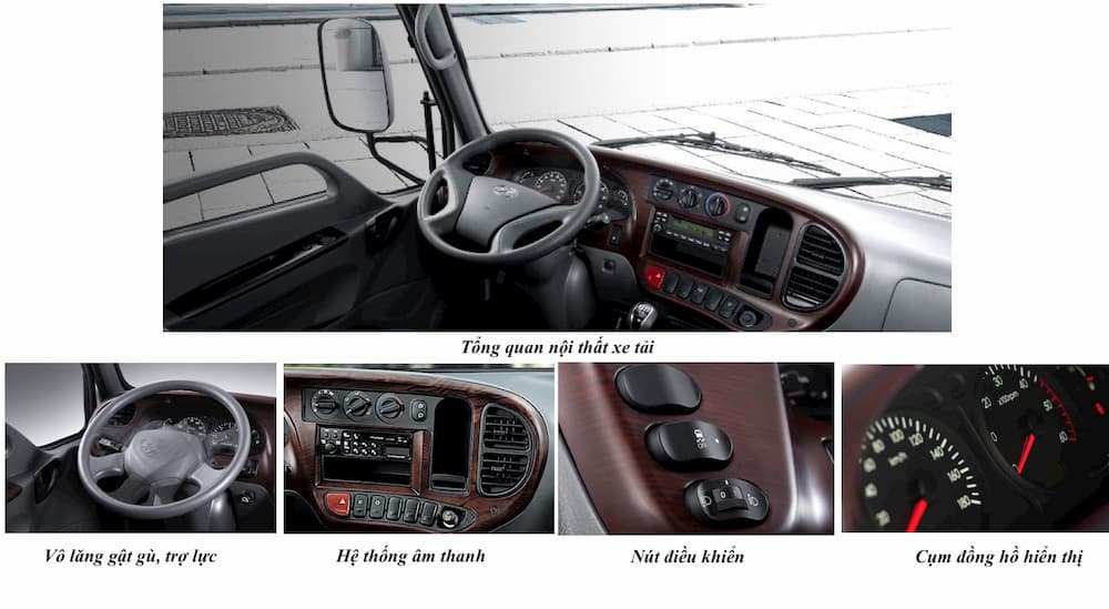 Giá xe tải Hyundai New Mighty 75S thùng mui bạt, kín, lửng